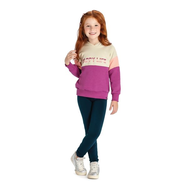 Conjunto Infantil Menina Elian Blusão e Legging Happy Life 251735