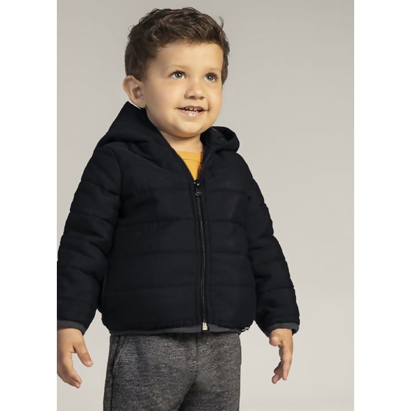 Jaqueta Puffer Nylon Infantil Unissex Com Capuz - Brandili - Sol e Lua 55185