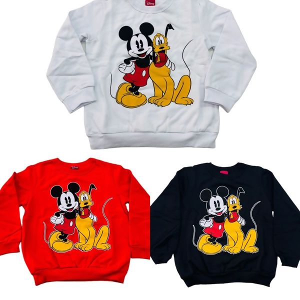 Blusão Cativa Disney Flanelada Infantil Menino Mickey e Pluto 10778