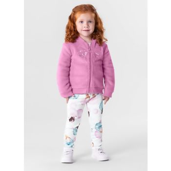 Conjunto Infantil Menina Mundi Brandili Laço Fleece 55278