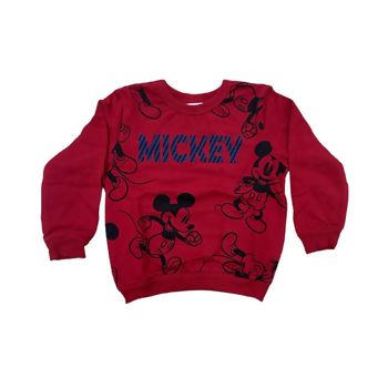 Blusão Cativa Disney Menino Flanelado Punho Lindo Mickey Escrita - 10782